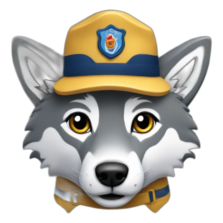 Cubscout wolf with hat sticker
