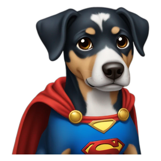 Perro superman sticker
