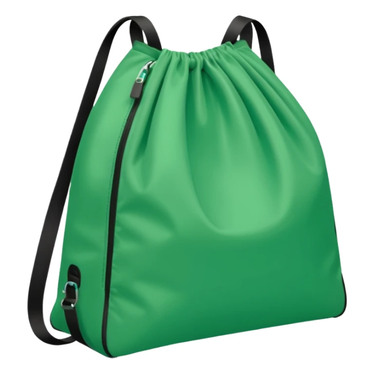 sac de sport vert sans motif sticker