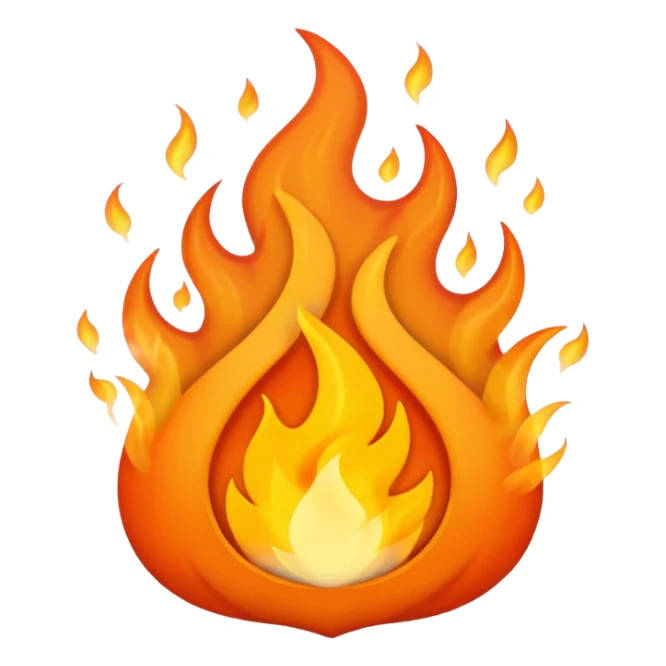 des flammes sans visage sticker