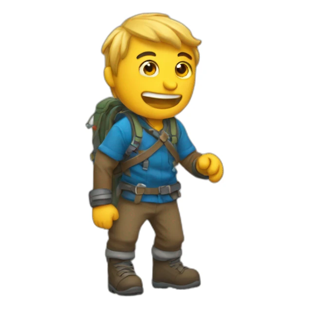 Grimpeur sur montagne sticker