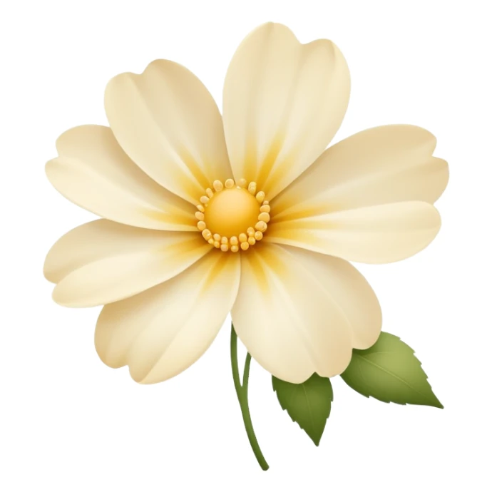 aesthetic flower creamed color sticker