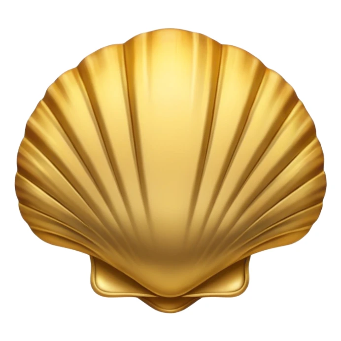 Gold shell with smoke coming out  sticker