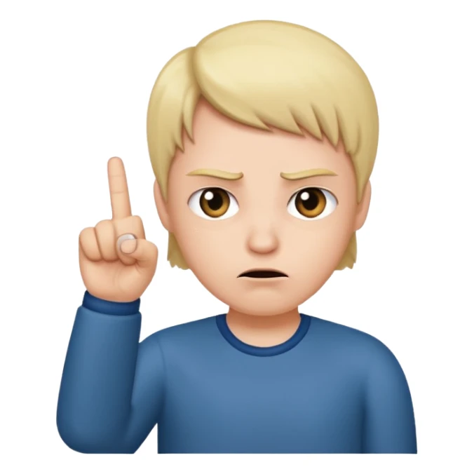 This emoji 🙄 with this one 🖕🏻 sticker