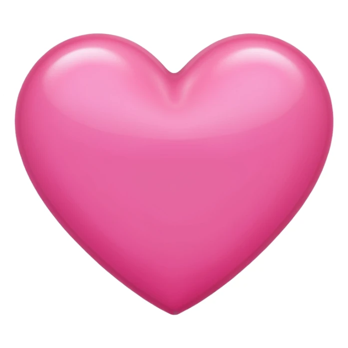 MEDIUM PINK heart emoji sticker