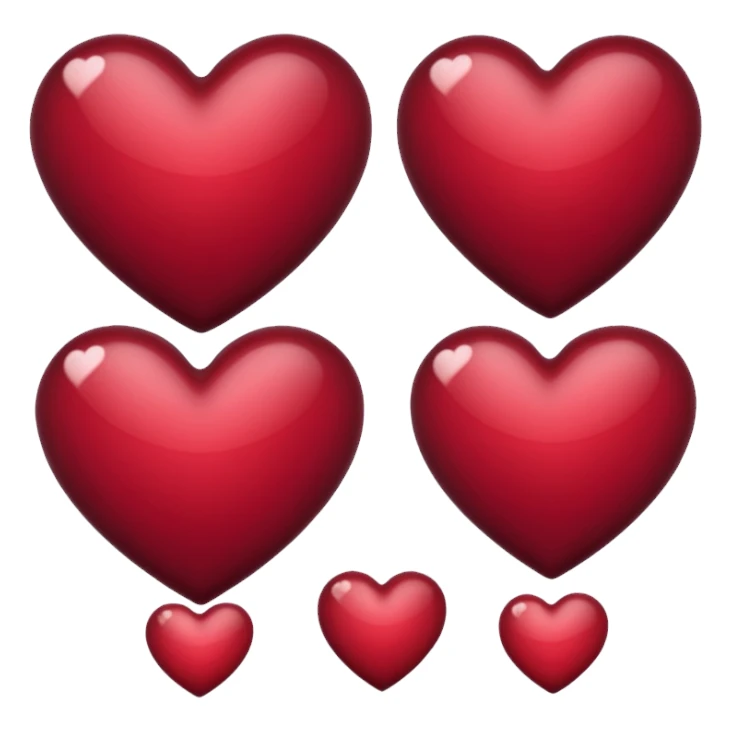 Cuore bordeaux  sticker