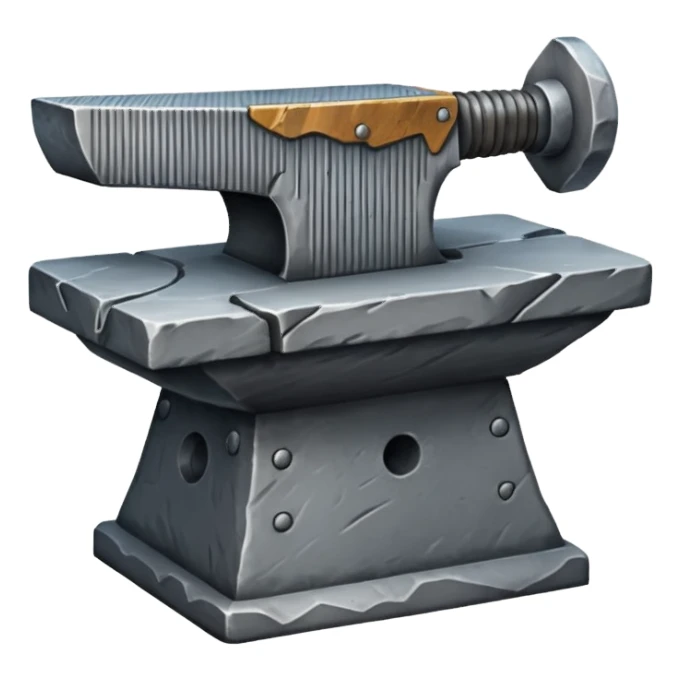 stone blacksmith's anvil sticker