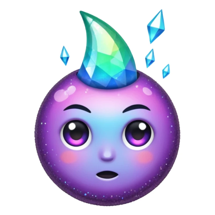 Glitter fatal touch sticker