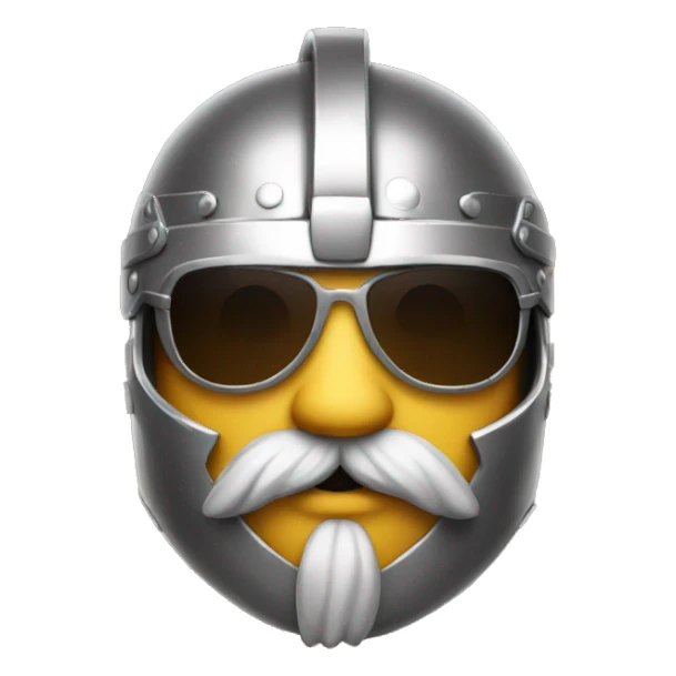 gladiator with moustache and sunglasses sticker