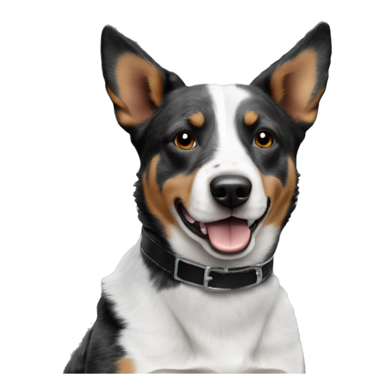 Cattle dog black and white sticker