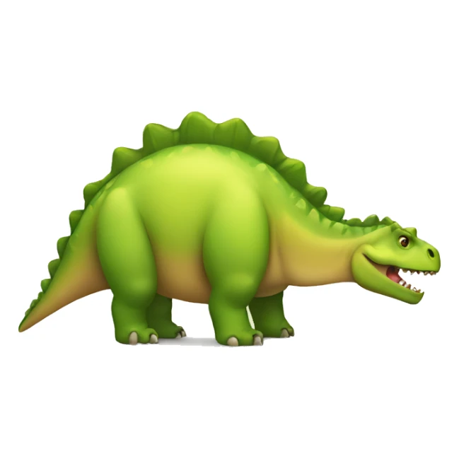 Overweight dinosaure sticker