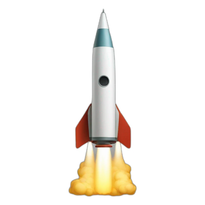 Rakete lachen sticker