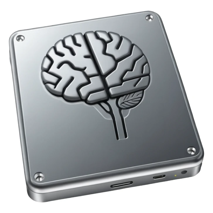 brain like an external hard drive sticker
