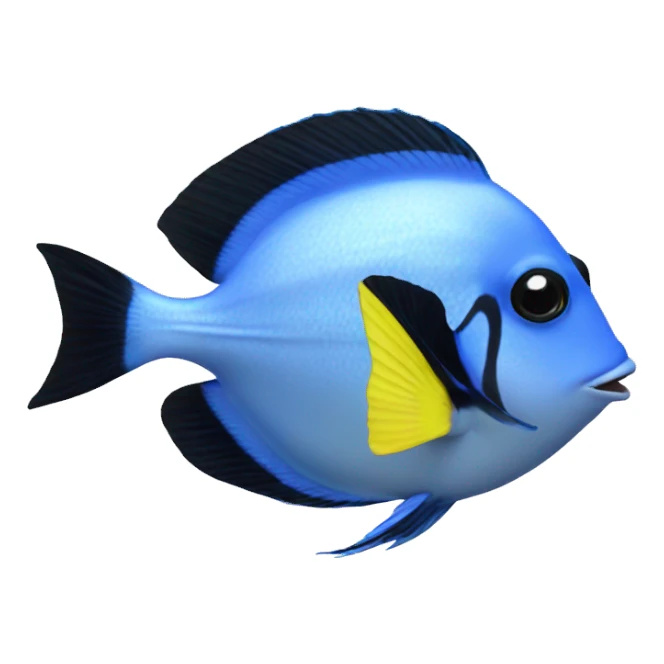 Blue Tang fish sticker