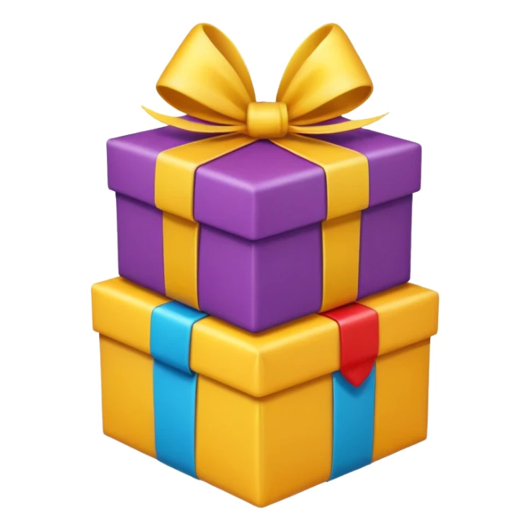 Emoji opening present
 sticker