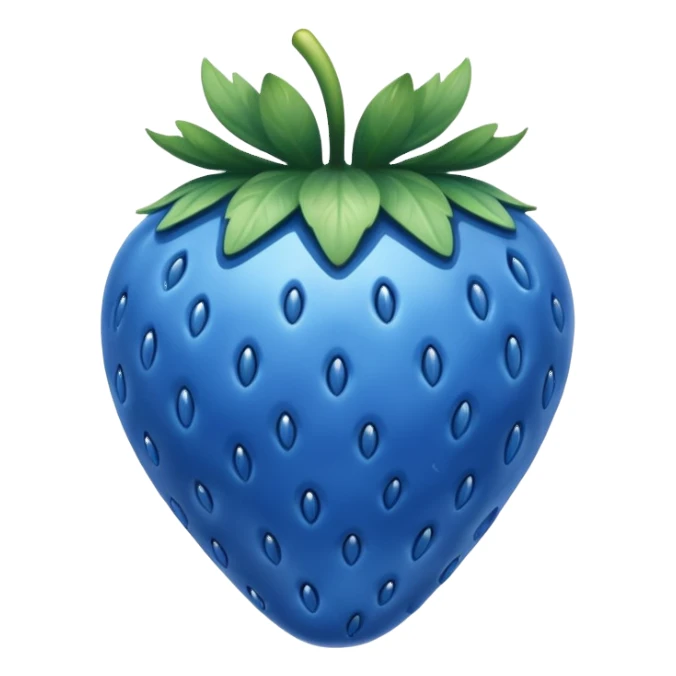 blue strawberry sticker