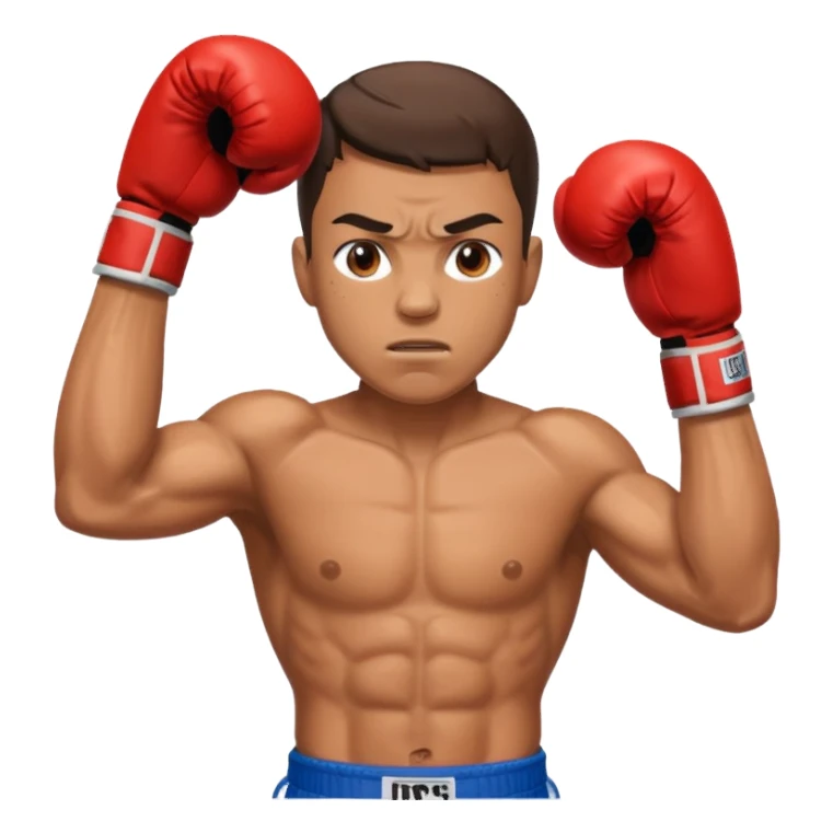 creame iconos de un boxer sticker
