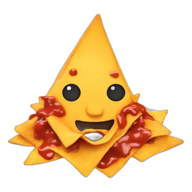 nachos with sauce sticker