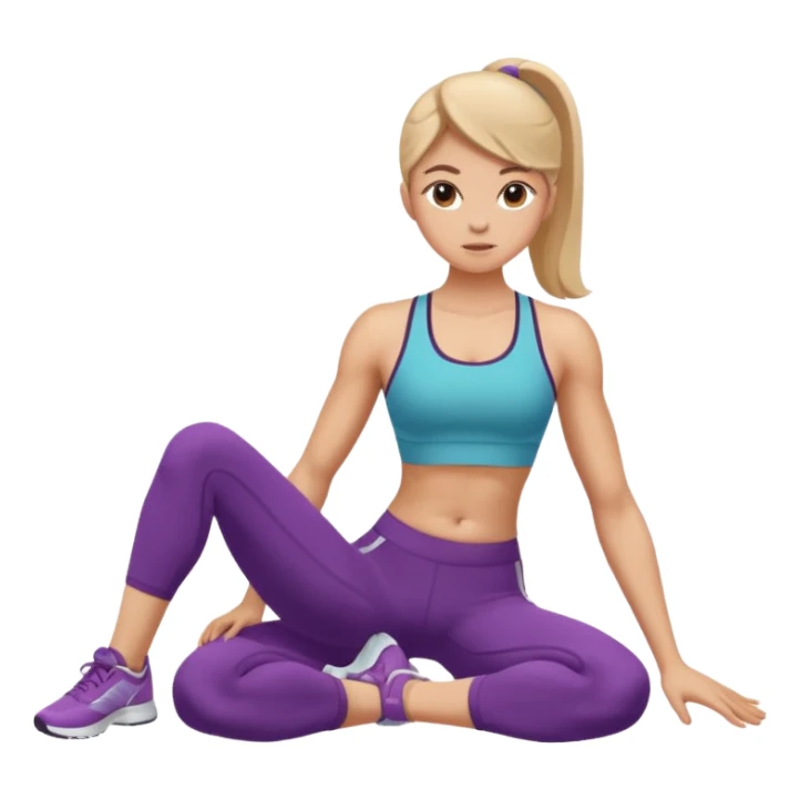 girl working out abs workout situps  sticker