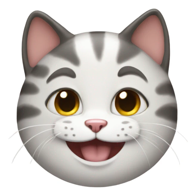 extremely happy cat sticker