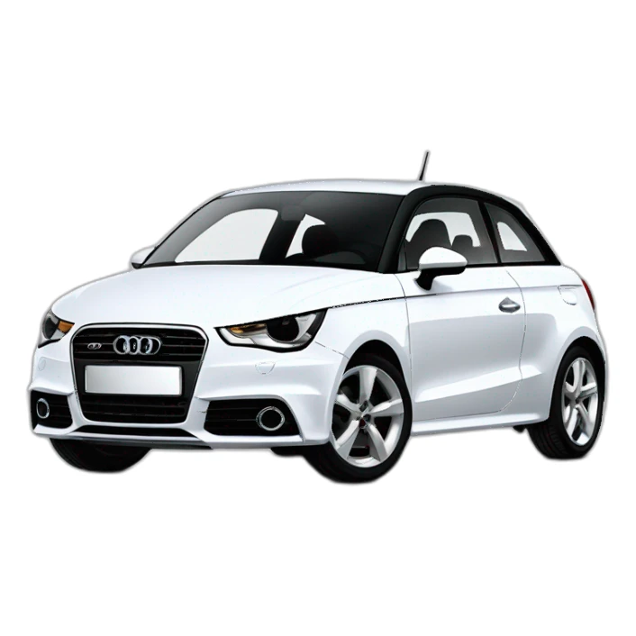 White Audi a1 s line 2011 sticker