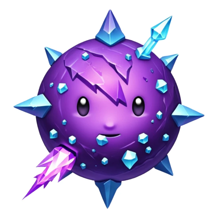 Space purple meteor sticker