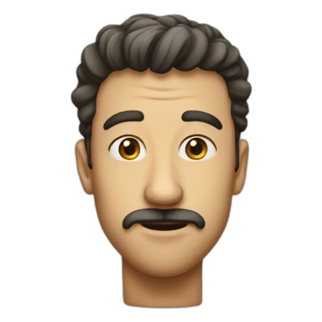 big huge nose guy sticker