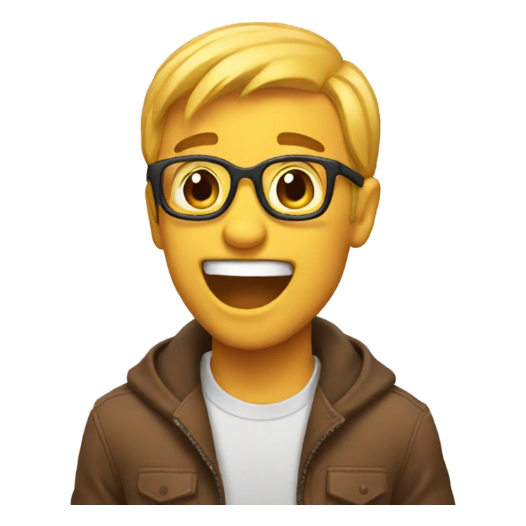 Super excited emoji  sticker