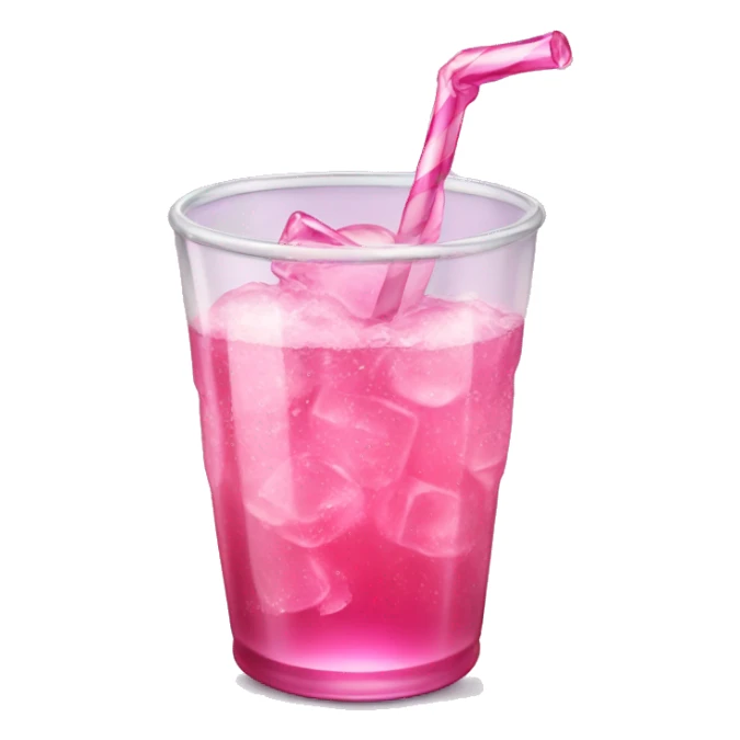 Pink glass soda pop  sticker