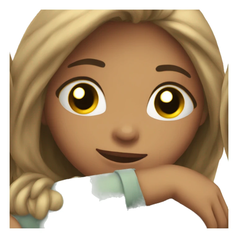 Girls cuddling romantically sticker