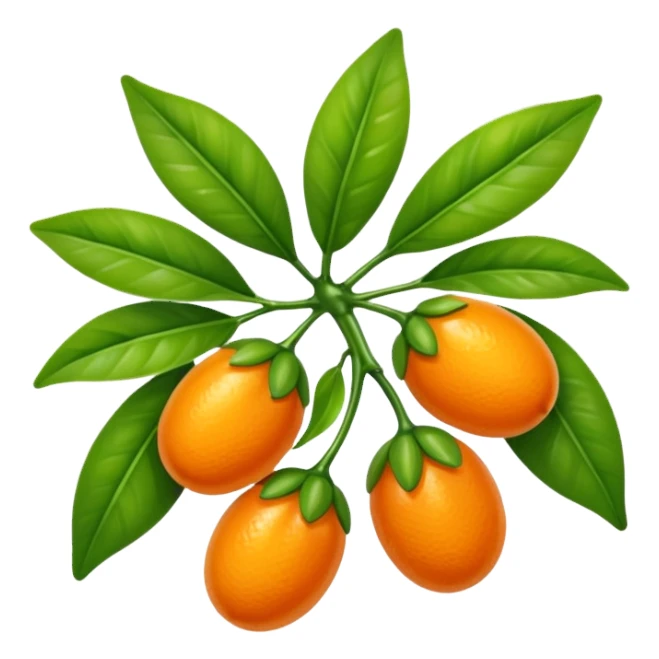 Kumquat foliage sticker