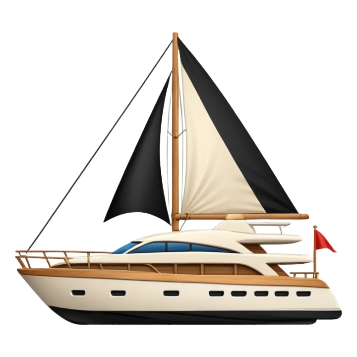 yacht with Egyptian small flag sticker