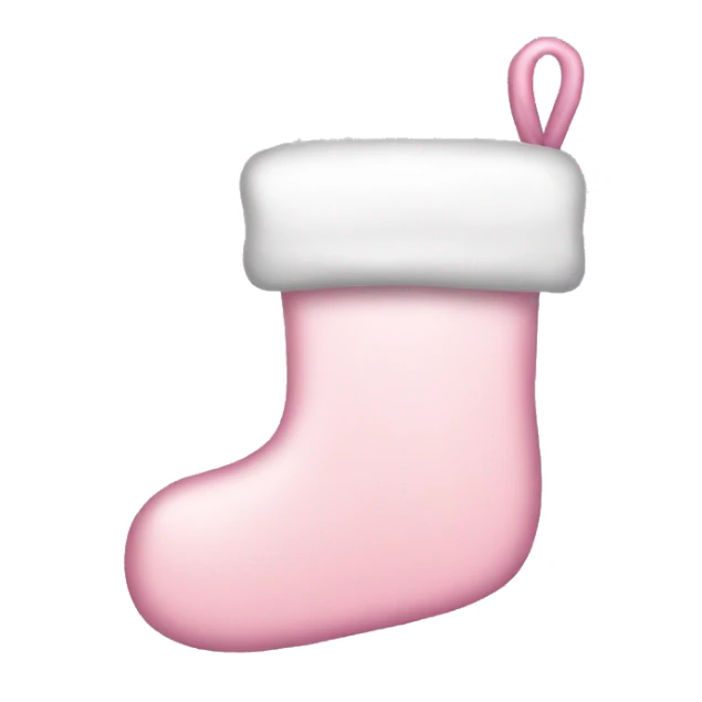  light pink Christmas stocking sticker