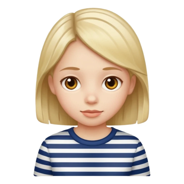 GIRL KID IN STRIPES sticker