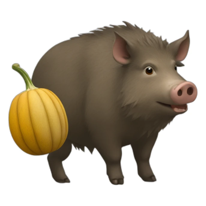 boar squash player sticker