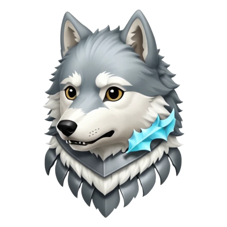 House stark banner wolf emojis sticker