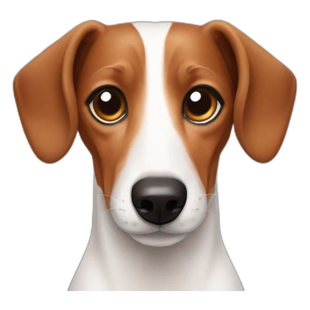 brown Dachshund jack russell sticker