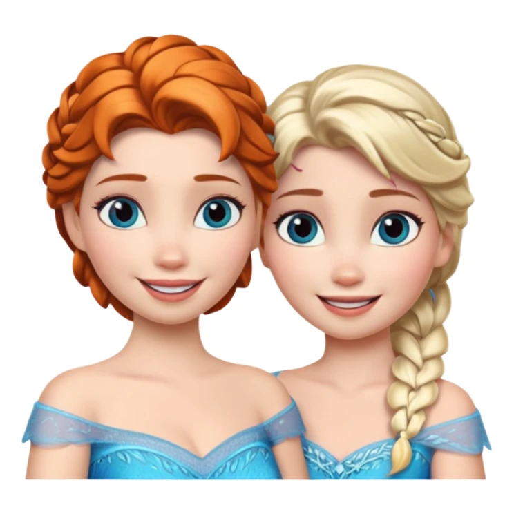 Elsa and anna sticker