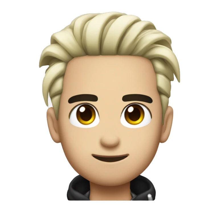 Bill kaulitz winking with peace sign  sticker