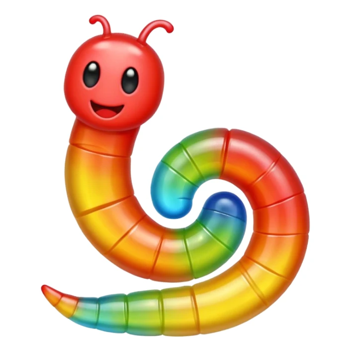 lombriz de gomita sticker