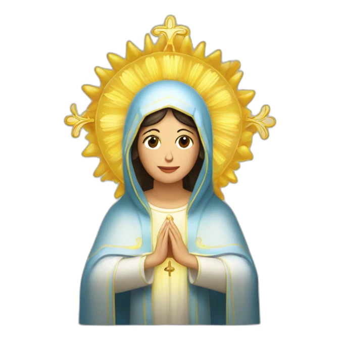 Virgen inmaculada Concepción de María  sticker