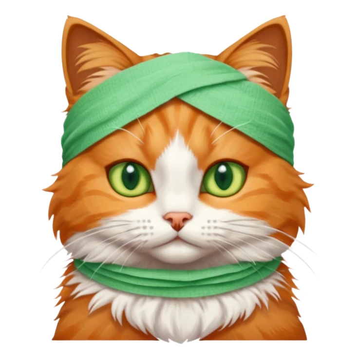 Cat get well soon  sticker