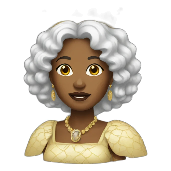 Black women queen sticker