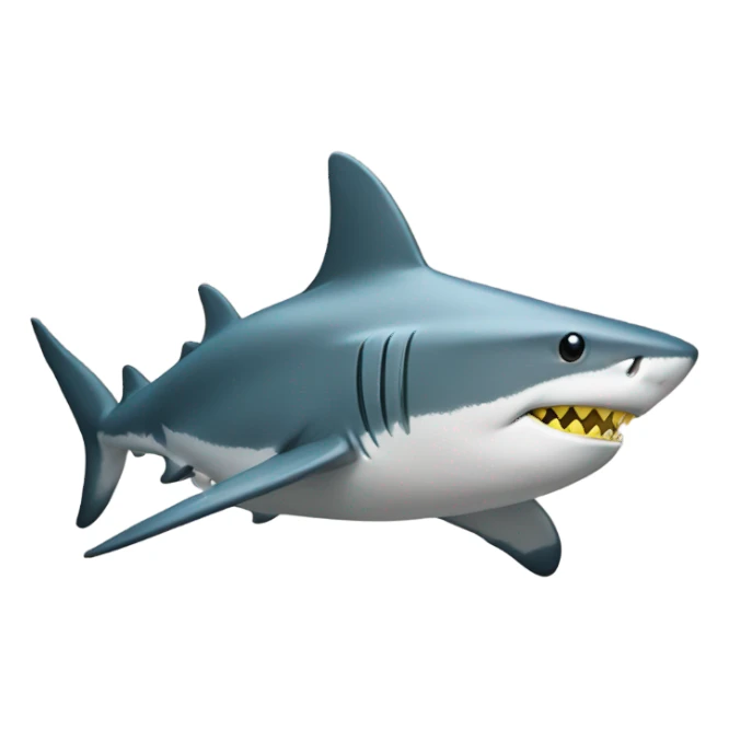 Shark with a yellow top hat  sticker