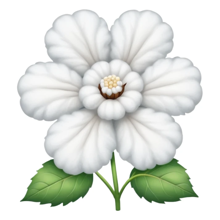 A flower of cotton sticker