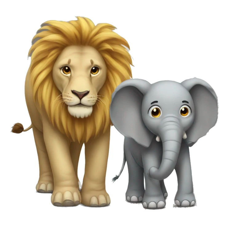 Hybrid elephant and lion  sticker