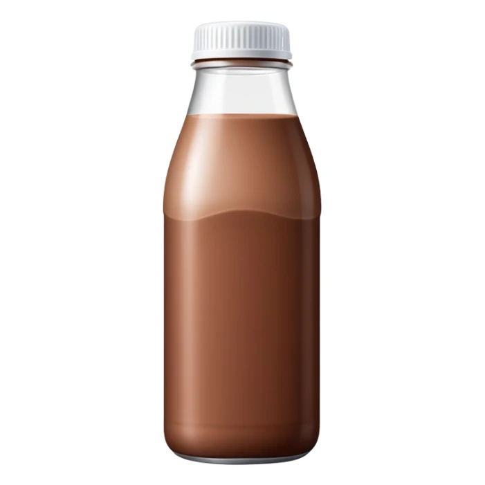chocolate milk plastic bottle sticker