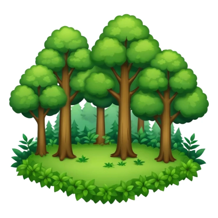 forest with trees sticker