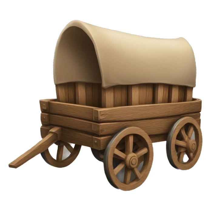 wooden wagon sticker