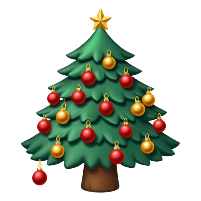 Sapin de Noël avec de la neige  sticker